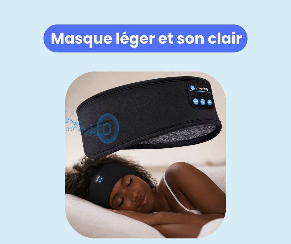 Bandeau Bluetooth sommeil avec écouteurs