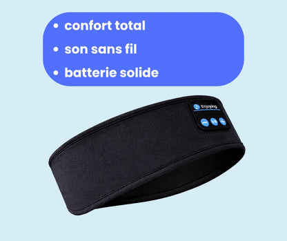 Bandeau Bluetooth sommeil avec écouteurs