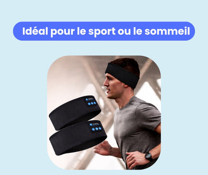 Bandeau Bluetooth sommeil avec écouteurs