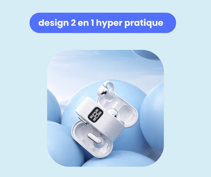 Écouteurs Bluetooth duo 2-en-1